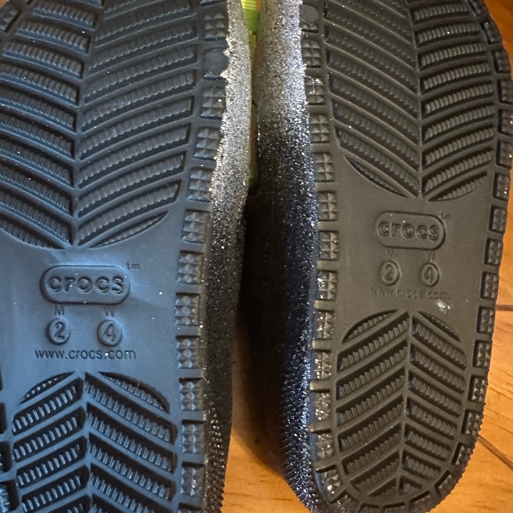 Crocs sandal unisex black/silver M2/W4 - Picture 10 of 14